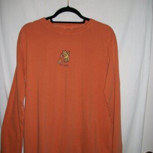 Life Is Good Ladies Campfire Dog LS Tee SZ L NWT